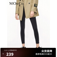 MOCO设计师联名高腰休闲紧身铅笔运动裤女 摩安珂 黑色 S