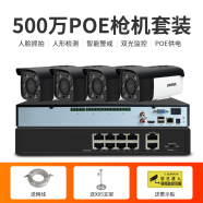 LOOSAFE（龙视安）800万poe监控器设备套装摄像头家用全套超市工厂商用室外摄影系统 500万枪机【臻彩夜视+智能警戒+报警监控】 无内存 摄像头路数：2路