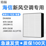 适配海信新风空调滤网DHA50A1/KFR-26/35GW/X700H/C100-X1滤芯800 DHA60A/KFR-35GW/A8M100Z系列