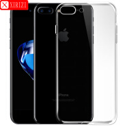 喜日子 适用于苹果7/8手机壳plus保护套/透薄款 苹果7/8plus【5.5英寸】透明壳+钢化膜