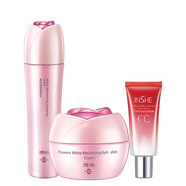 樱尚樱尚百花润白系列护肤品套装女补水保湿水乳专柜化妆品 水(清润)＋霜+CC