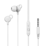 纽曼（Newmine ）XL02 耳机入耳式有线降噪隔音 睡眠耳机入耳侧睡不压耳运动跑步耳塞安卓通用 白色