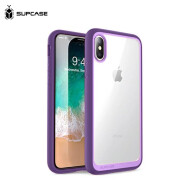supcase 苹果X手机壳 iPhone XR/XS MAX系列全包保护套防摔壳透明男女通用款 5.8英寸 苹果X/XS -紫罗兰