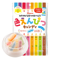 甘乐（kanro）日本进口零食 8味彩色铅笔糖造型糖儿童情人节礼物水果硬糖果80g