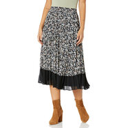 Club Monaco 女士 中长款百褶半身裙 夏秋季 成人款 优雅通勤 Blue Dahlia Medium