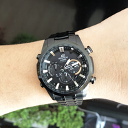 卡西欧（CASIO) EDIFICE 系列商务休闲防水太阳能六局电波石英男士手表 EQW-T630YDC-1A