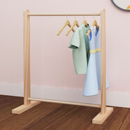 韩天阁儿童木质挂衣架宠物狗狗婴儿立式实木落地家用猫宿舍木头衣服架子 单层挂架（可挂20件左右）
