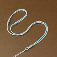 梦逸吊坠绳玉石翡翠玛瑙挂件吊坠挂绳男女编织红绳挂坠项链绳 银灰3毫米