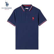 U.S. POLO ASSN.男士短袖POLO衫青年商务绅士男装休闲翻领纯棉USPA中老年上衣T恤