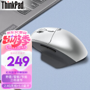 ThinkPad 小黑红点无线鼠标 笔记本电脑办公蓝光鼠标 创作者银色（无线蓝牙双模鼠标）