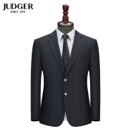 庄吉（Judger）新款纯色职业正装羊毛单西服商务休闲男士西装上衣 藏青色 165/96C