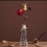 润华年透明玻璃花瓶桌面文艺插花瓶简约清新小花瓶干花瓶三角形插花瓶细 雨点一只