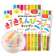 甘乐（kanro）3包装 日本进口 KANRO 甘乐彩色铅笔糖什锦水果味蜡笔造型硬糖 彩色铅笔糖*3包