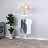 友利特折叠小型晾衣架便携式旅行出差简易挂衣架出差酒店用小尺寸晒衣架 双层三臂款+袜夹（24夹）