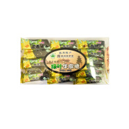 绿叶牌牛皮糖扬州特产老式软糖塑料盒装多种口味400g/盒传统牛皮糖 牛皮糖塑盒400g（黑芝麻味）