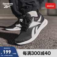 Reebok锐步官方夏男款ENERGYLUX轻便时尚潮流舒适休闲运动跑步鞋 FW4615_黑色/白色 42