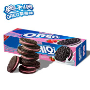 奥利奥（Oreo） 夹心饼干 韩国进口 奶油味巧克力味饼干休闲零食儿童草莓味盒装 草莓味夹心饼干 100g