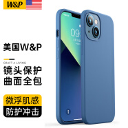 W&P 【美国】适用苹果13手机壳iPhone13promax保护套 全包防摔液态硅胶软壳男女新款wp 苹果13【浅蓝色】液态硅胶·6.1英寸