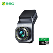 360行车记录仪高清 G900 4K超高清 一体式设计 双频高速wifi+128G卡