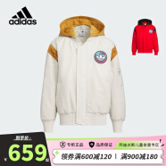 阿迪达斯（adidas）童装三叶草儿童外套Feifei Ruan联名龙年新年款大童棉服IW7655