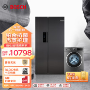 博世（BOSCH）冰洗套装502L超薄可嵌对开门冰箱+10KG大容量滚筒洗衣机洗烘一体机灰阶50A97+254010附件仅展示