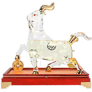 五粮液集团公司 52度 生肖酒工艺收藏纪念酒 商务送礼酒水 高度酒礼盒装 十二生肖羊年纪念酒 750ml