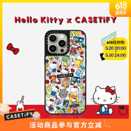 CASETIFY Hello Kitty x CASETiFY 联名集市手机壳适用于iPhone15ProMax 三丽鸥联名手机壳 苹果 镜面黑框Magsafe iPhone 14 Pro