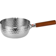 【准新品】京东京造雪平锅 锤纹不锈钢不粘小奶锅 煮面汤锅宝宝辅食锅 炉灶通用18cm  