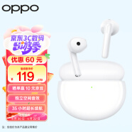 OPPO Enco Air2 新声版真无线半入耳式蓝牙音乐游戏运动智能耳机通话降噪通用小米苹果华为手机 水晶白