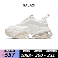 SALAXI2024年龍年限定蛟龙系列原创潮牌老爹鞋情侣款运动鞋男女同款 白色 女款34