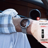 M.B.K 美国品牌MBK进口手表 3D弧面机械表男表休闲商务时尚超薄防水男士手表 M1008G-2-P51KET钢壳咖面黑钉钢网带