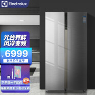 伊莱克斯冰箱（Electrolux）520升对开门冰箱 钢化玻璃面板 节能电冰箱 大容量光合养鲜 ESE5318GA
