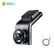 360行车记录仪 G300  高清夜视 电子狗一体 黑灰色+降压线套餐