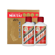 茅台（MOUTAI）茅台贵州茅台酒  酱香型白酒 礼品 53度 50mL 2瓶 【包装盒无封条】