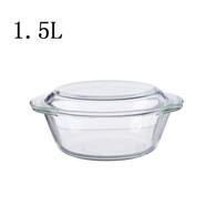 文盾（WENDUN） 微波炉光波炉专用器皿耐热玻璃套装碗烤箱玻璃餐具玻璃煲多规格碗 1.5L