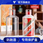 豪城（HAOCHENG）适用于萝卜头五粮液A款500毫升保护套加厚防尘保护壳透明 飞天/五星老酒【500ml】保护套