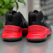 阿迪达斯 （adidas）休闲鞋男鞋夏季新款运动鞋实战训练减震中帮篮球鞋EE9631 EG0951黑红配色 40.5