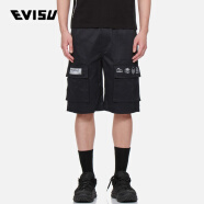 EVISU 夏季 男士小海鸥工装风短裤2ESADM2SH201XXCT 黑色 S