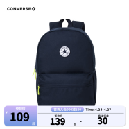 Converse 匡威双肩包新款男女童背包便携手提 藏青蓝 M(30*42*15cm)