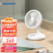 大宇（DAEWOO） 电风扇空气循环扇风扇卧室家用多功能涡轮电扇办公室台式母婴台扇 循环扇遥控-C31（白色）