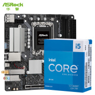 华擎（ASRock）B760M-ITX/D4 WIFI6 电竞迷你主板+Intel 13代 i5-13600KF处理器 台式机 CPU 主板CPU套装
