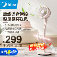 美的（Midea）空气循环扇 电风扇家用落地扇立式节能风扇轻音低噪大风量转页扇卧室宿舍台式摇头小型电扇 【AI智能语音遥控】FGA24THR