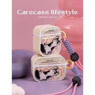 CARE CASE猫咪AirPods Pro耳机壳保护套解压创意可摇晃泡泡珠可爱新款适用苹果无线一二三四代磁吸卡通插画 AirPods 4代 猫咪沙沙解压耳机套
