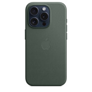 Apple/苹果 iPhone 15 Pro 专用 MagSafe 精织斜纹保护壳-冬青色  保护套 手机套 手机壳