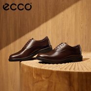 爱步（ECCO）商务皮鞋男鞋 夏季牛津鞋通勤正装皮鞋 都市伦敦525684 可可棕52568401482 39