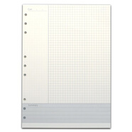 摩本（MOBEN）b5活页笔记本文具康奈尔记事本子方格本创意本课堂笔记网格本办公 单独内芯（80张160页）