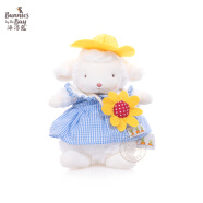 海湾兔Bunnies 小羊公仔安抚抱睡布娃娃动物毛绒玩偶儿童女生日礼物 824242向日葵裙套装（含羊） 海湾兔