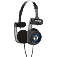Koss Porta Pro Utility有线入耳耳机头戴式可折叠 发烧级声音 可拆卸可互换线系统 黑色