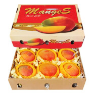 GREENHOW海南三亚澳芒当季新鲜水果芒果大果6斤整箱礼盒装