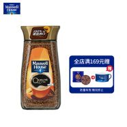 麦斯威尔（Maxwell House）英国进口 速溶香醇金咖啡 黑咖啡 冻干粉 100g/瓶